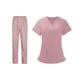 thumbnail image 3 of Conjunto de uniforme médico para mujer, camiseta de manga corta y pantalones, uniforme de enfermería para mujer SG, 3 of 9