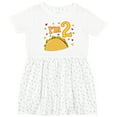 thumbnail image 3 of Inktastic I'm Two Taco Birthday Party Girls Toddler Dress, 3 of 5
