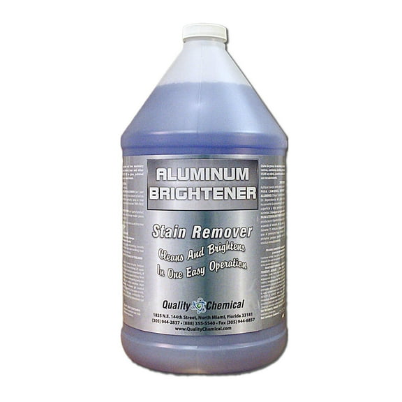 Quality Chemical Aluminum Cleaner and Brightener and Restorer, 1 Gallon, 128 Ounce
