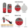 thumbnail image 6 of Yuyamidu Ladybug Car Seat Covers Front Rear Full Set Cute Car Floor Mats Steering Wheel Cover Seat Belt Pads Coasters Handbrake Cover Set, 15 PCS, 6 of 6