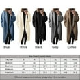 thumbnail image 6 of Womens New Autumn Winter Woolen Coat Fashion Versatile Long Trench Coat Grey XXXL YIWEI, 6 of 6