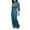 Green, variant on WREESH Womens Business Casual Jumpsuit Fashion Wide Leg Pants Solid Long Sleeve Jumpsuit with Belt White