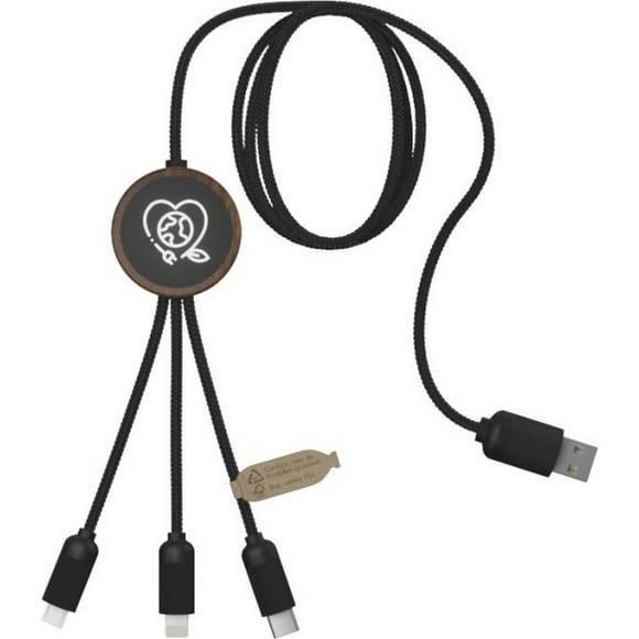 SCX Design Bamboo Logo Charging Cable