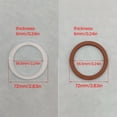 thumbnail image 3 of Sealing Gasket Brew Seal Heat Resistant Silicone Gasket Espresso Machine Part Suitable for 58mm Coffee Machines Handle, 3 of 8