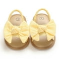 thumbnail image 5 of Baby Girls Bowknot Sandals Summer Non-Slip Soft Sole Princess Casual Beach Sandals, 0-18M, 5 of 8