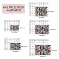 thumbnail image 6 of Black Floral Farmhouse Outdoor Rug for Patio/Deck/Porch, Non-Slip Large Area Rug 3 x 5 Ft, Pink Flowers Country Botanical Indoor Outdoor Rugs Washable Area Rugs, Reversible Camping Rug Carpet Runner, 6 of 8