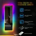 thumbnail image 4 of FREDEES 47" LED Full Length Mirror with RGB Lights, Over the Door Mirror with 7 Colors Dimmable,Wall/Door Mounted Hanging Mirror, 4 of 8
