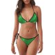 thumbnail image 1 of Balery Shiny round green sequins Pijama Estampado Bikini de Dos Piezas para Mujer - Conjunto de Bikini Ajustable Sexy y Cómodo para Playa, 1 of 6