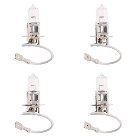 H3 12V 55W Halogène 55W Ampoule Halogène Super Blanc Chaud 55 Watts 12 Volts Ampoule Halogène pour Feux de Brouillard Automobile, Lot de 4