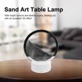 thumbnail image 4 of Lámpara USB Quicksand Night Light Touch Control remoto 3D Sandglass de mesa (Negro) Ehuebsd Para estrenar, 4 of 9