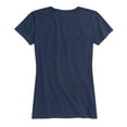 thumbnail image 2 of Instant Message - Fall Leaf Heart - Women and Plus Size Short Sleeve Graphic T-Shirt, 2 of 4