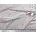 thumbnail image 2 of Soimoi Gray Silk Fabric Polka Dot & Leaves Print Fabric by The Yard 44 Inch Wide, 2 of 3