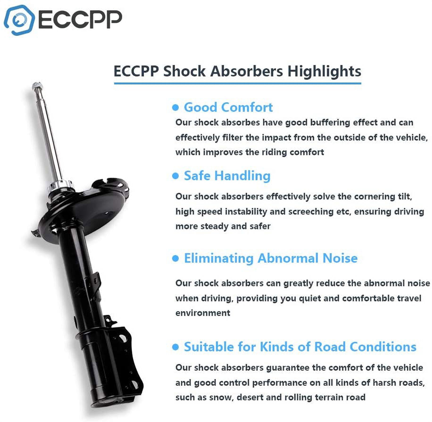Shocks Struts,ECCPP Rear Shock Strut Absorbers Kits for 2004 2005 2006 for Lexus RX330,2007 for Lexus RX350