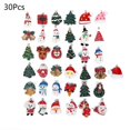 thumbnail image 1 of Mini adornos de resina colgantes navideños para decoración navideña, muñeco de nieve en miniatura, Papá Noel, manualidades colgantes, 1 of 5