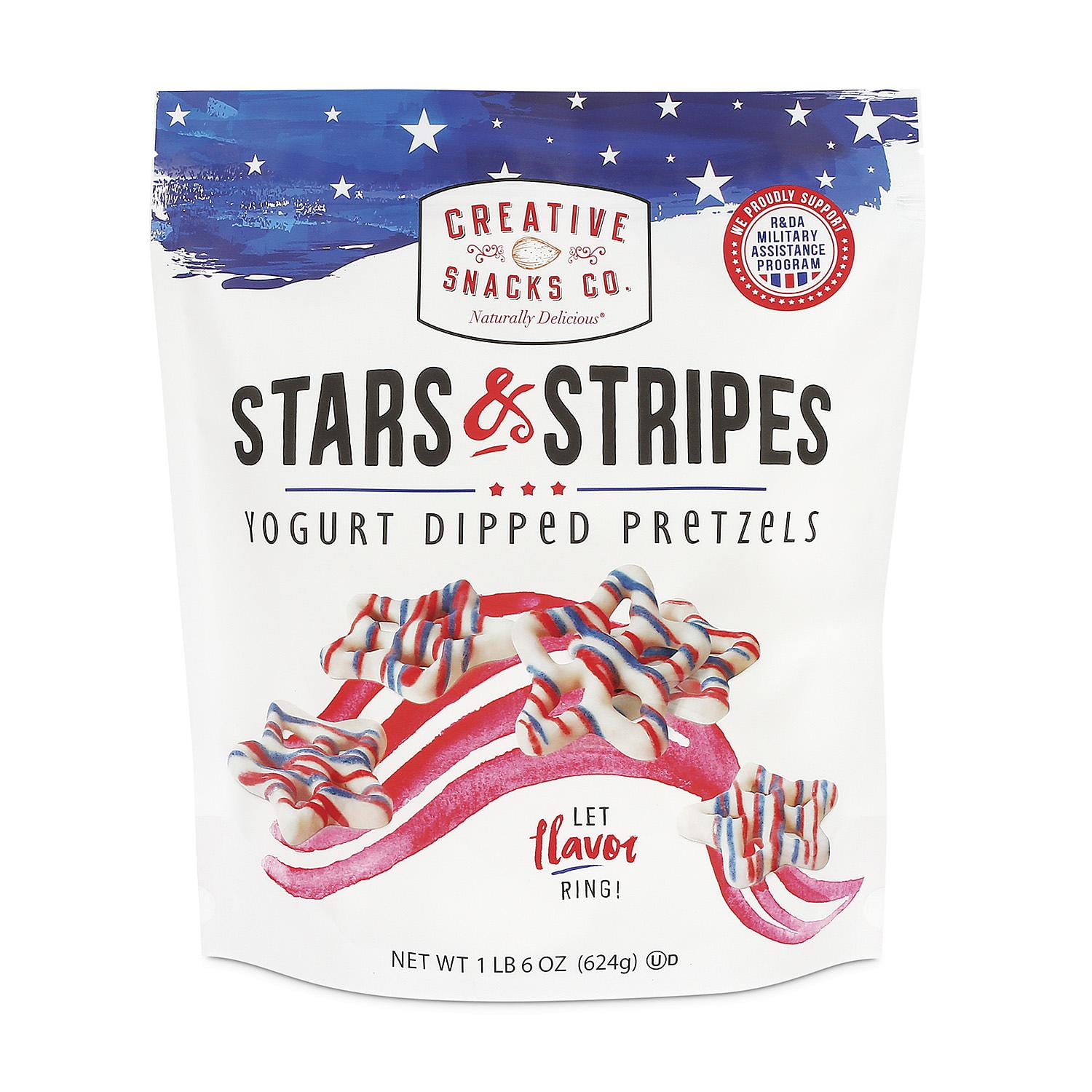 Stars & Stripes Yogurt Dipped Pretzels (22 Ounce)