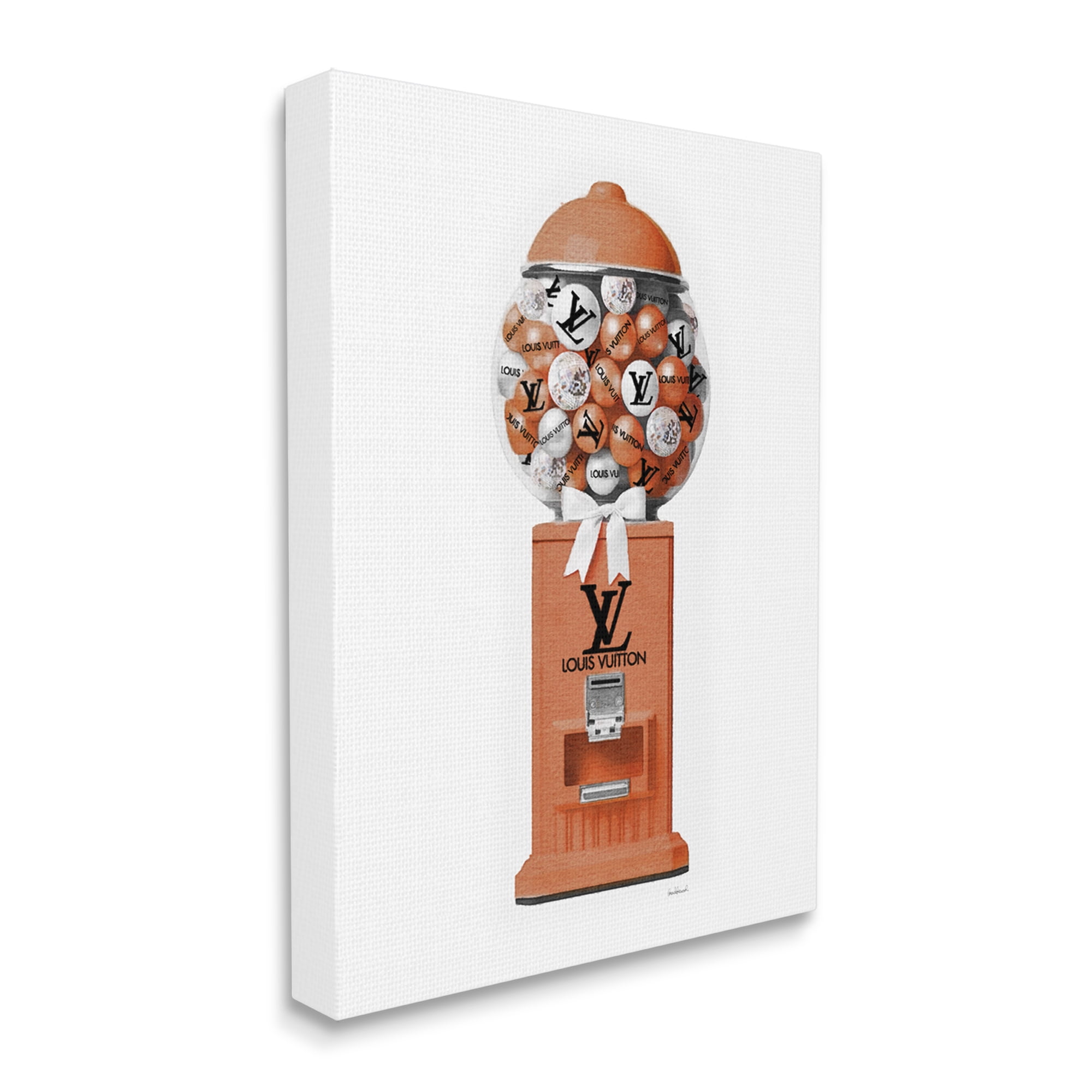 Stupell Industries Gumball Dispenser Glam Beauty & Fashion Painting Gallery Wrapped Canvas Art Print Wall Art, 24 x 30