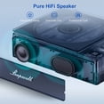 thumbnail image 3 of Reproductor de CD Portátil con Bluetooth, Radio FM, USB, Modo Óptico, Batería Recargable, Control Remoto y Altavoces HiFi, 3 of 5