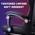 thumbnail image 4 of Bossin Gaming Chairs with Footrest, Massage Leather Game Chair for Adults, Big and Tall Gamer Chair with Headrest and Lumbar Support, 4 of 7