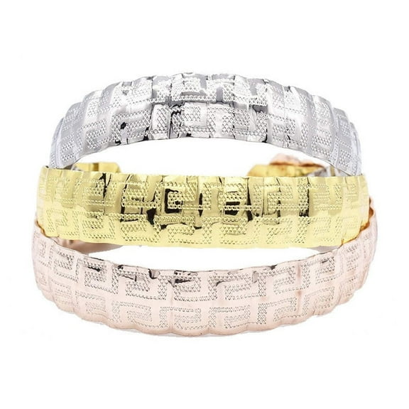 JoeytheJewelryNY 18k Layered real gold filled 3 pcs tri colors bangles