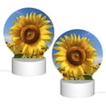 thumbnail image 2 of Daiia Sky Golden Sunflower Field A Pattern Acrylic Night Light, LED Touch Light, Bedroom Night Light, Soft Glowing Lamp Perfect Gift for Mother's Day, Birthday, or Christmas, 2 of 9