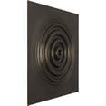 thumbnail image 2 of Ekena Millwork 19 5/8"W x 19 5/8"H Shallows EnduraWall Decorative 3D Wall Panel, Universal Aged Metallic Weathered Steel (12-Pack for 32.04 Sq. Ft.), 2 of 6