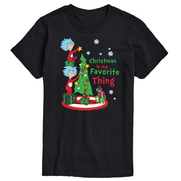 Cat in the Hat - Christmas Is A Family Thing - Men's Short Sleeve Graphic T-Shirt