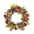 thumbnail image 4 of de flores Puerta de ratán Colgante Porche Flores artificiales Decoración de peonía, 4 of 9