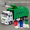 thumbnail image 4 of MeetYTOYS Engineering Construction Transport Vehicles Truck Toys 1:35 Scale Pull Back Metal Model Car Garbage Truck Delivery Truck Gifts for (Alloy), 4 of 7