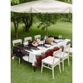 thumbnail image 3 of Outdoor Tablecloth with Umbrella Hole and Zipper, Christmas Tree Rectangle Table Cloth 52x70 Inch Waterproof Tablecloth, Xmas Pine Cones Forest Poinsettia Buffalo Plaid Picnic Table Cover for Patio, 3 of 7