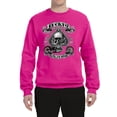 thumbnail image 2 of Lucky 7 Live to Ride Bikes Booze Broads USA Est 1903 | Mens Fashion Crewneck Graphic Sweatshirt, Fuschia, Small, 2 of 4