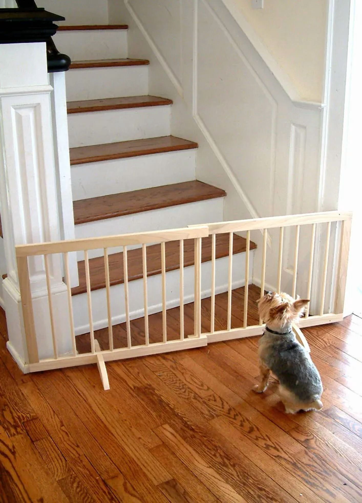 Cardinal Gates Wood Step Over Pet Gate - Natural