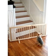 Cardinal Gates Wood Step Over Pet Gate - Natural