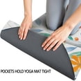 thumbnail image 3 of Pioneer Flower Floral Print Pattern Hot Yoga Mat Towel Non Slip for Hot Yoga - Quick-Drying Yoga Mat Cover with 4 Corner Pockets with Travel Bag - Hot Yoga Towel Non Slip 74"x26", 3 of 6
