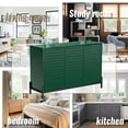 thumbnail image 7 of Clihome 3-Door Accent Storage Cabinet, Modern Buffet Credenzas Sideboard, Green, 7 of 7