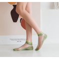 thumbnail image 3 of CAILDANL Womens Girls Sheer Socks Lace Mesh Ankle Socks Transparent See Through Short Sock Ultra Thin Nylon Summer Sock, 3 of 8