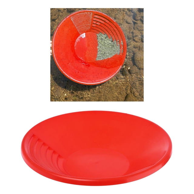 Bandeja de Oro Cuenca de Minería de Plástico Dragado de Pepitas Prospección Herramienta de Río de Oro Resistente a La Oxidación rojo Yotijar Pan de minería