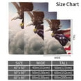thumbnail image 2 of Kainsy American Eagle Flag Blanket, Flannel Fleece Eagle Blanket Soft Cozy Plush Fleece Blanket Gifts for Adults and Kids Plush Warm Throw Blanket for Bedroom Living Room Sofa Couch " inch(50"x60"), 2 of 7