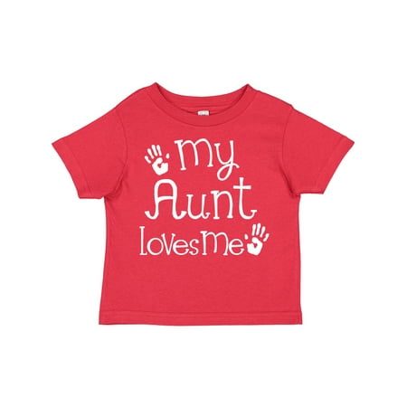 

Inktastic My Aunt Loves Me Nephew Gift Toddler Boy or Toddler Girl T-Shirt
