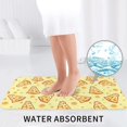 thumbnail image 6 of Bathroom Rugs Sets 3 Piece - Delicious Cheese Absorbent Non Slip Bath Mats, U-Shape Toilet Lid Cover, Contour Mat, Soft Washable Shower Mats Bath Rug Mat for Bathroom Tub Toilet, 6 of 7
