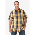 thumbnail image 5 of KingSize Men's Big & Tall Plaid Wrinkle-Resistant Short Sleeve Button Down, 5 of 6