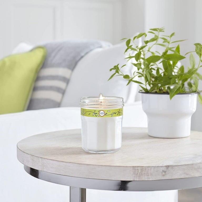 Mrs. Meyer's Clean Day Scented Soy Candle, Lemon Verbena - 7.2 Ounce Candle (Pack Of 6)