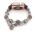 thumbnail image 2 of Compatible con correa de reloj Apple 38 mm/40 mm/41 mm correa de pulsera para mujer, adecuada para la serie de correas iWatch (gris), 2 of 3