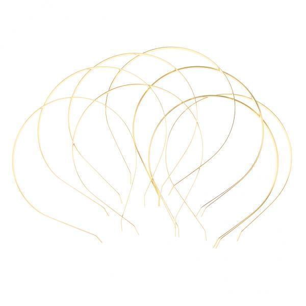 6x Juego de 10 Diademas Diademas Diadema Diadema Diy Aro para El Cabello Accesorios para El Cabello Decoración Sunnimix diadema de metal para manualidades diy