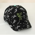 thumbnail image 2 of Gelikeya Toddler Baseball Cap for Boys Girls Adjustable Cotton Hat Dinosaur Prints Kids Summer Sun Protection Cap (Black, 2-8 Yearss), 2 of 5