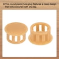 thumbnail image 4 of Uxcell 32Pcs Plastic Hole Plugs, Flush Type Panel Hole Plugs Insert End Caps for Locking Hole Furniture Cabinet 15mm Orange, 4 of 6