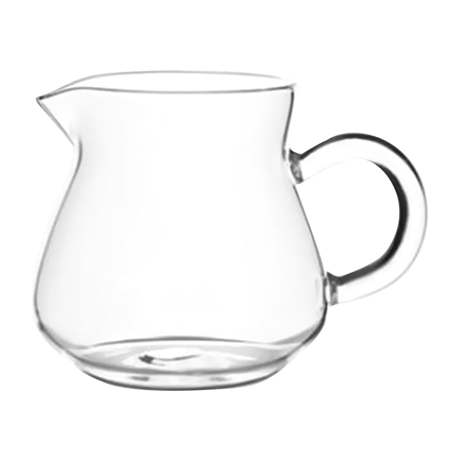 deevoka 3xGlass Creamer Pitcher Teaware Mini Carafe Coffee Mug for Tea Espresso Coffee 250ml 7x5.5x8.3cm 3 Pcs