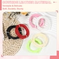 thumbnail image 4 of Uxcell Round Braided Leather Cord, Braided Leather Cord String Rope Folded Leather Strip Braiding Light Grey, 4 of 7