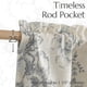 thumbnail image 5 of JINCHAN Cortina de lino con flores, visillo 50"x16", Gris Beige, 5 of 9