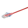 thumbnail image 2 of Monoprice Cat6A Ethernet Network Patch Cable - 25 Feet - Red | 10-Pack, 10G - SlimRun Series, 2 of 5