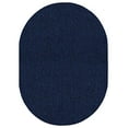 thumbnail image 1 of Ambiant Broadway Collection Solid Color Indoor Outdoor Area Rug Navy - 4' x 6' Oval, 1 of 5